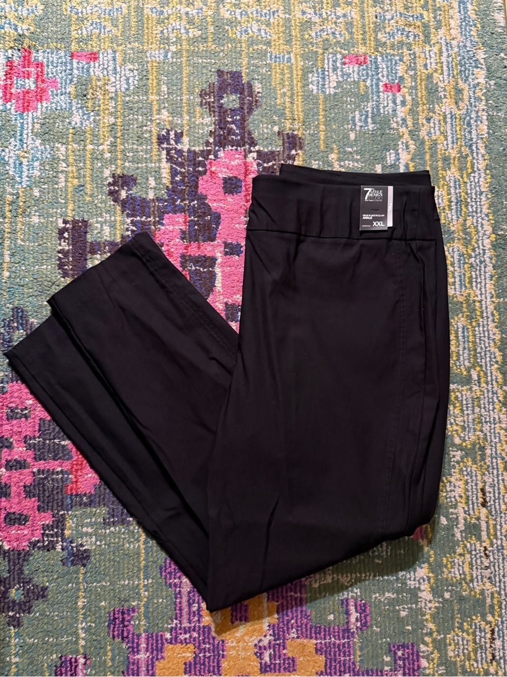 Black Stretch Ponte Pants - XXL